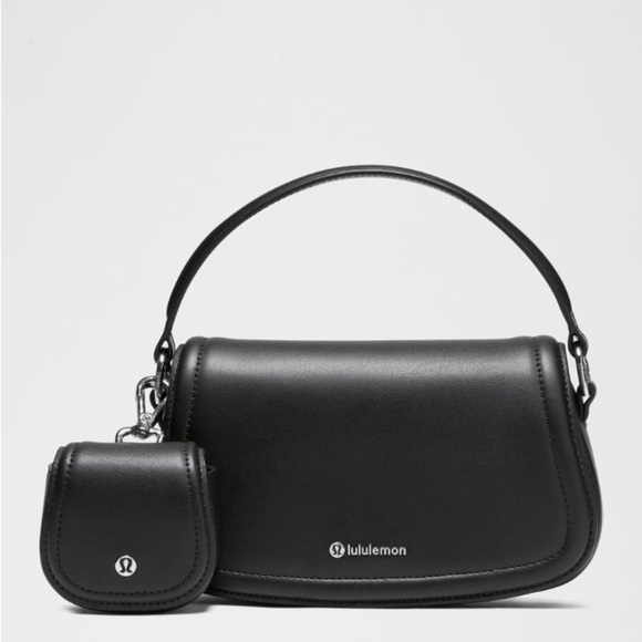 lululemon athletica Handbags - lululemon athletica Black Shoulder Bag Set Leather Alternative Mini Bag 1.2L